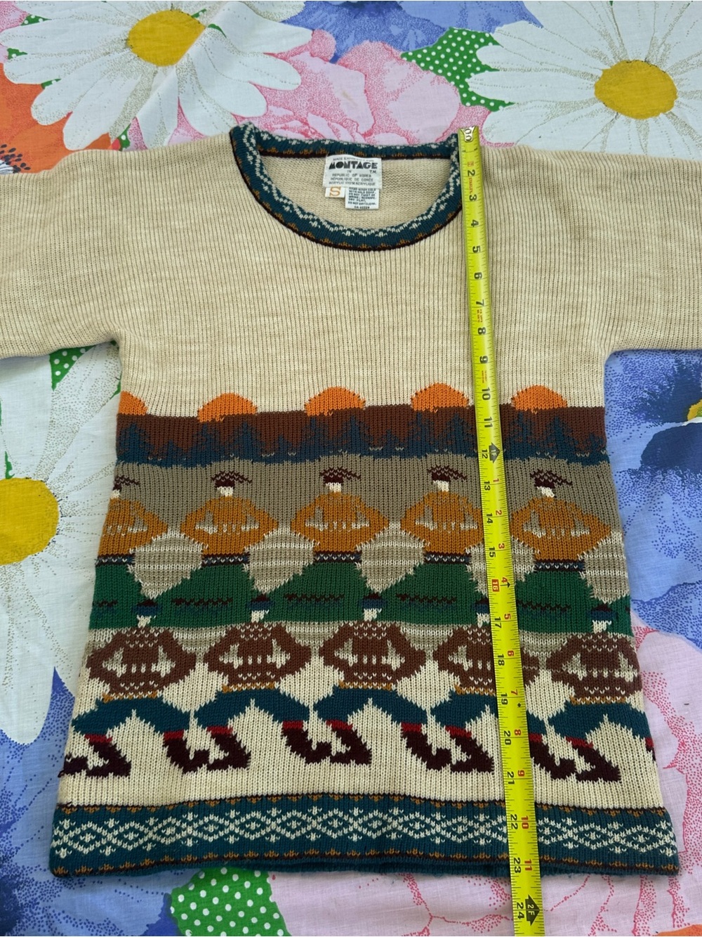 Vintage 70’s Montage Sweater - Picture 9 of 9